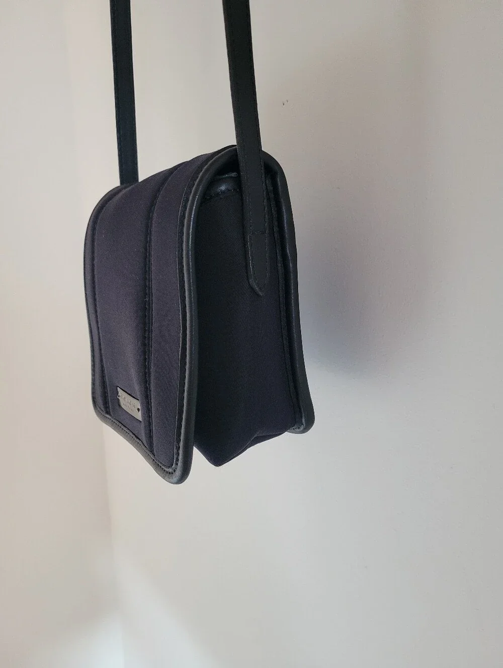 Vintage 1990s Coach Neo Neoprene Black Crossbody Shoulder Bag
